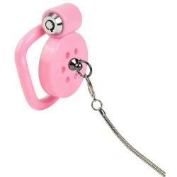 CockLock Cage avec laisse Leashidy 2.5 x 3.8 cm Rose